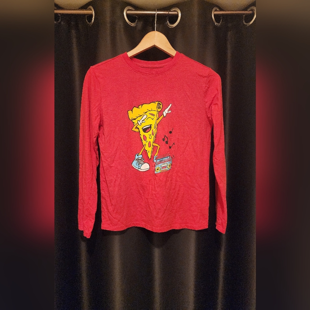 CAT AND JACK - Long Sleeve Pizza, Music, Dance Shirt